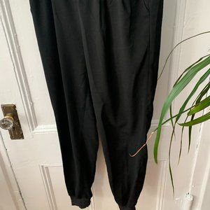 Elastic ankle jogger-style dressy pants - M